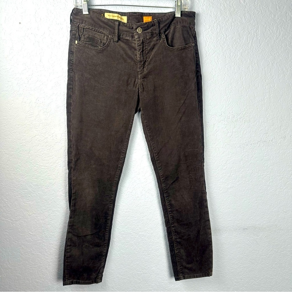 Pilcro Fit Stet Brown Corduroy Straight Leg Pants Size 28